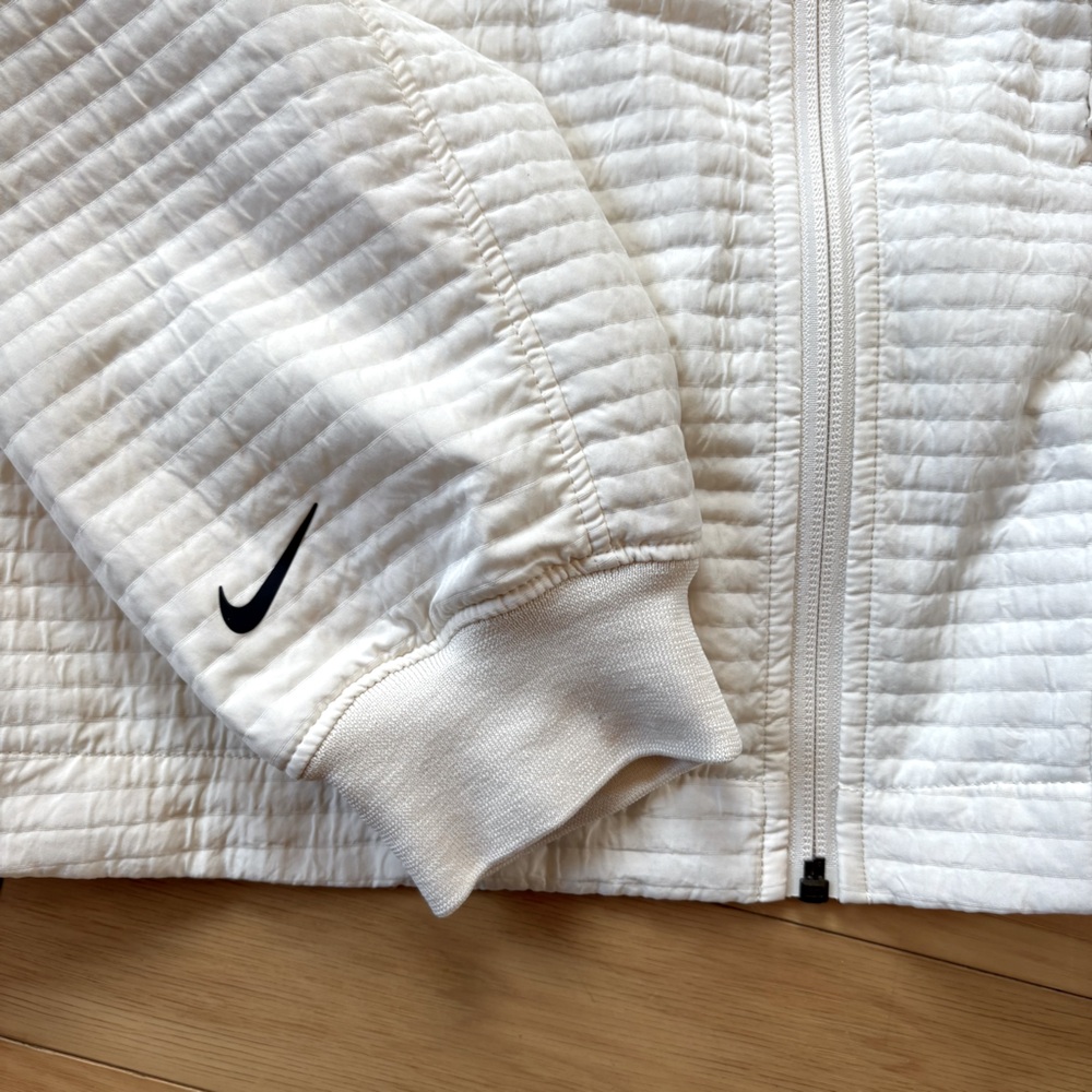 Nike Sportswear Tech Pack Bomber Jacket Women Sz L White City Ready BV4741-110 - Picture 10 of 11